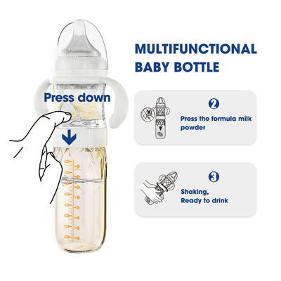 Noite de mistura das garrafas de bebê do anti auto da fórmula da cólica que alimenta a BPA 240ml livre