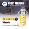 Noite que alimenta a carregador de USB o distribuidor elétrico da fórmula do aquecedor do aquecimento garrafa de alimentação de vidro 240ml do leite do bebê