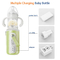 Do bebê customizável do curso de Nicepapa garrafa de bebê do leite da garrafa de alimentação da cólica USB anti com o aquecedor do termostato do armazenamento do pó