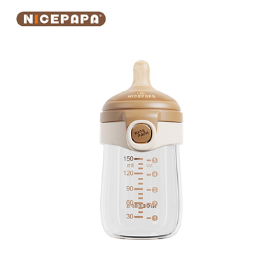 Out-Center Não-Filamentado Para Limpeza Fácil Vidro Flip-Cap Bebê Bottles Produto recém-nascido Velocidade lenta