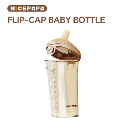 NICEPAPA FLIP-CAP PPSU biberão para bebés Resgate de Asfixia Biberon 300ml fórmula para bebés Leite materno bebê produto para crianças