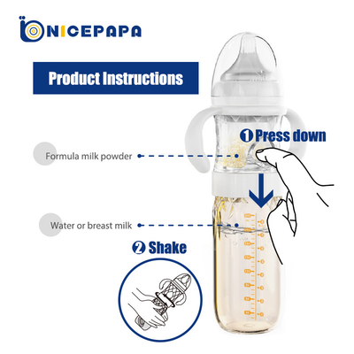 PAPA Anti Colic AGRADÁVEL fluxo médio de vidro 240ML de 8 garrafas de leite da onça para a alimentação do bebê