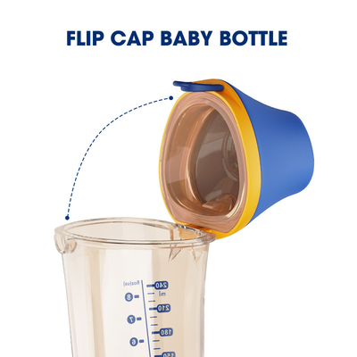 Garrafas de alimentação livres do fluxo BPA do triângulo PPSU Flip Cap Baby Bottle Medium