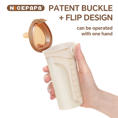 Garrafa de leite de bebé de silicone suave, com tampão flexível e anti-gotas, com mamilo de resposta natural (código S-buraco redondo)