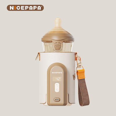 Carregamento rápido personalizado Leite de bebê aquecedor de bebê castanho Acessórios para bebê para alimentação fácil