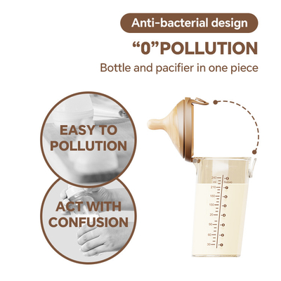 Venda Quente Anti-Caída 180ML Flip-Cap Leite de bebê Flasca bebés Produtos Com Fluxo Lento mamilo de silicone