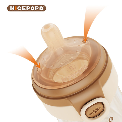 Out-Center Não-Filamentado Para Limpeza Fácil Vidro Flip-Cap Bebê Bottles Produto recém-nascido Velocidade lenta