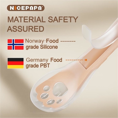 2 em 1 colher e garfo para bebê coisas para bebê Parent&amp;Child Companionship Kit de alimentação para bebê com garfo e colher
