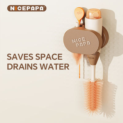 Fácil operação armazenamento líquido espuma patente alimentício silicone mamilo escova garrafa ou produtos para bebês especial