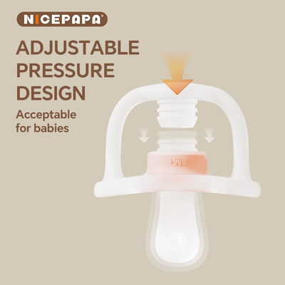 NICEPAPA COMPANION chupete livre de BPA Pressão de ar auto-ajuste 6+ meses com caixa de armazenamento de clip Pacify