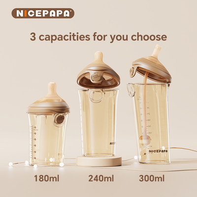 NICEPAPA FLIP-CAP PPSU biberão para bebés Resgate de Asfixia Biberon 300ml fórmula para bebés Leite materno bebê produto para crianças