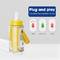 PVC portátil BPA do aquecedor da garrafa do curso de USB do leite materno livre para a alimentação da noite