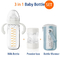 3 em 1 cólica de mistura da garrafa de bebê da fórmula anti garrafas do armazenamento do leite materno de 8 onças