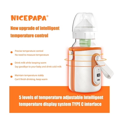 Do aquecedor recarregável da garrafa da temperatura de USB tipo portátil velocidade de C cinco ajustável